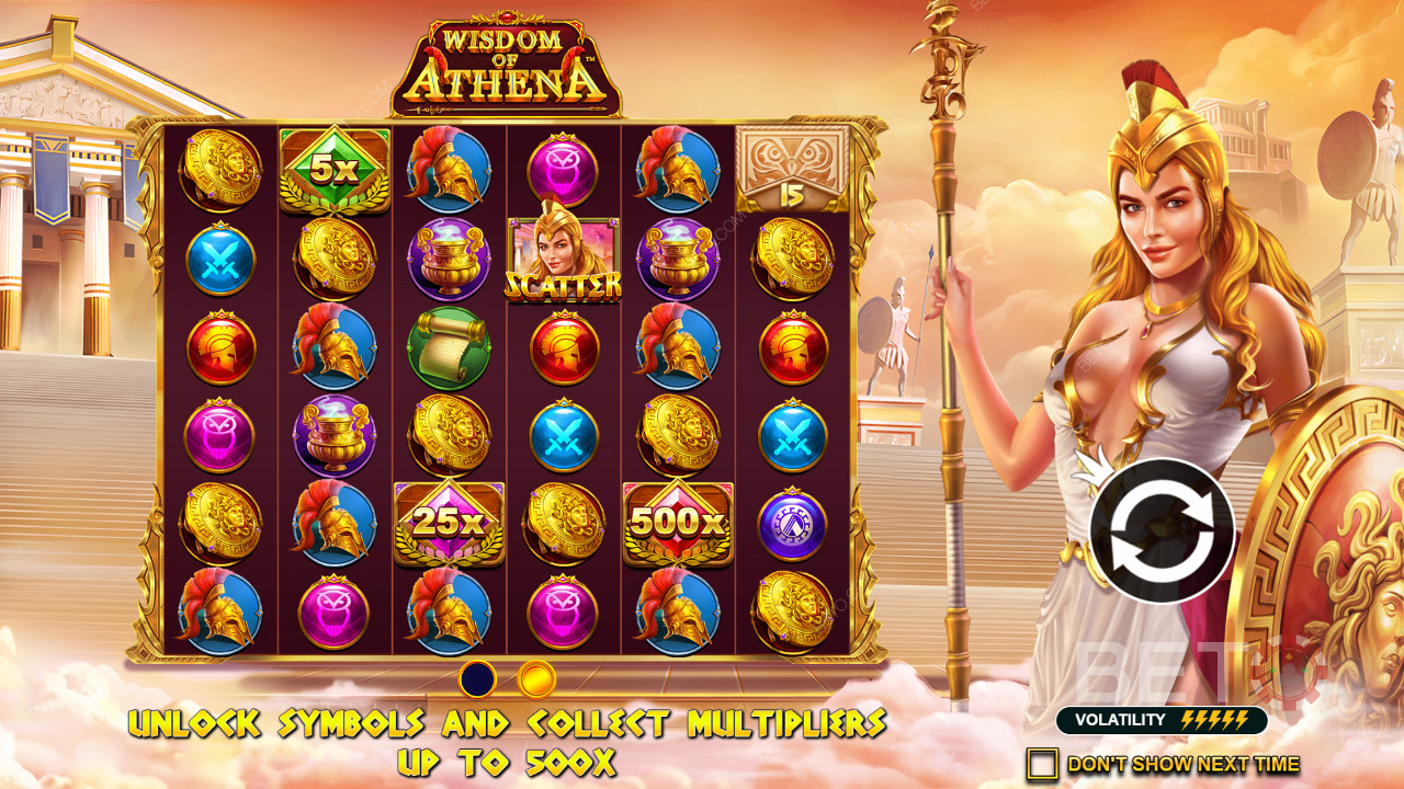 Mvpwin555 เว็บตรง รวมเกมสล็อต Wisdom of Athena เล่นง่าย แตกหนัก จ่ายจริง