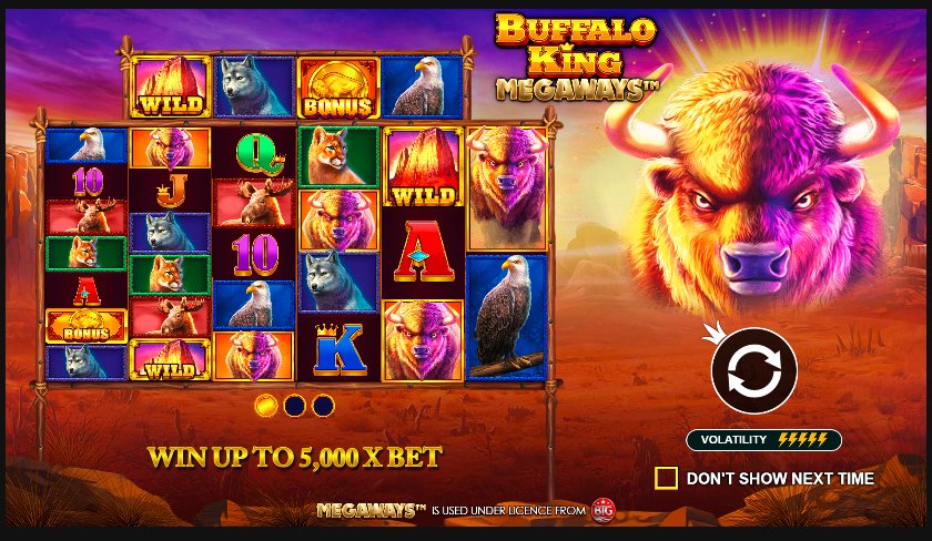 Mvpwin555 เว็บตรง รวมเกมสล็อต Buffalo King Megaways ราชาควายป่า แตกง่าย โบนัสหนัก จ่ายจริง